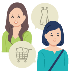 旅行中の買い物のイメージ