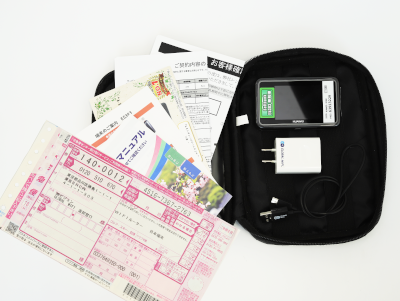 ご注文のレンタル機器、付属品、説明書