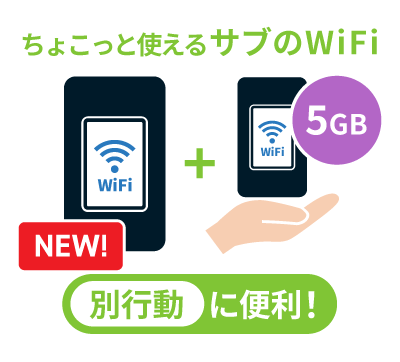 別行動用プラス1台オプション月間5GB
