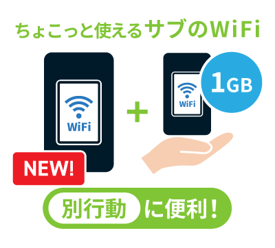 別行動用プラス1台オプション月間1GB